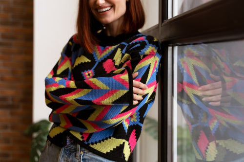 Bold Prints Layered Over Neutral Ensembles