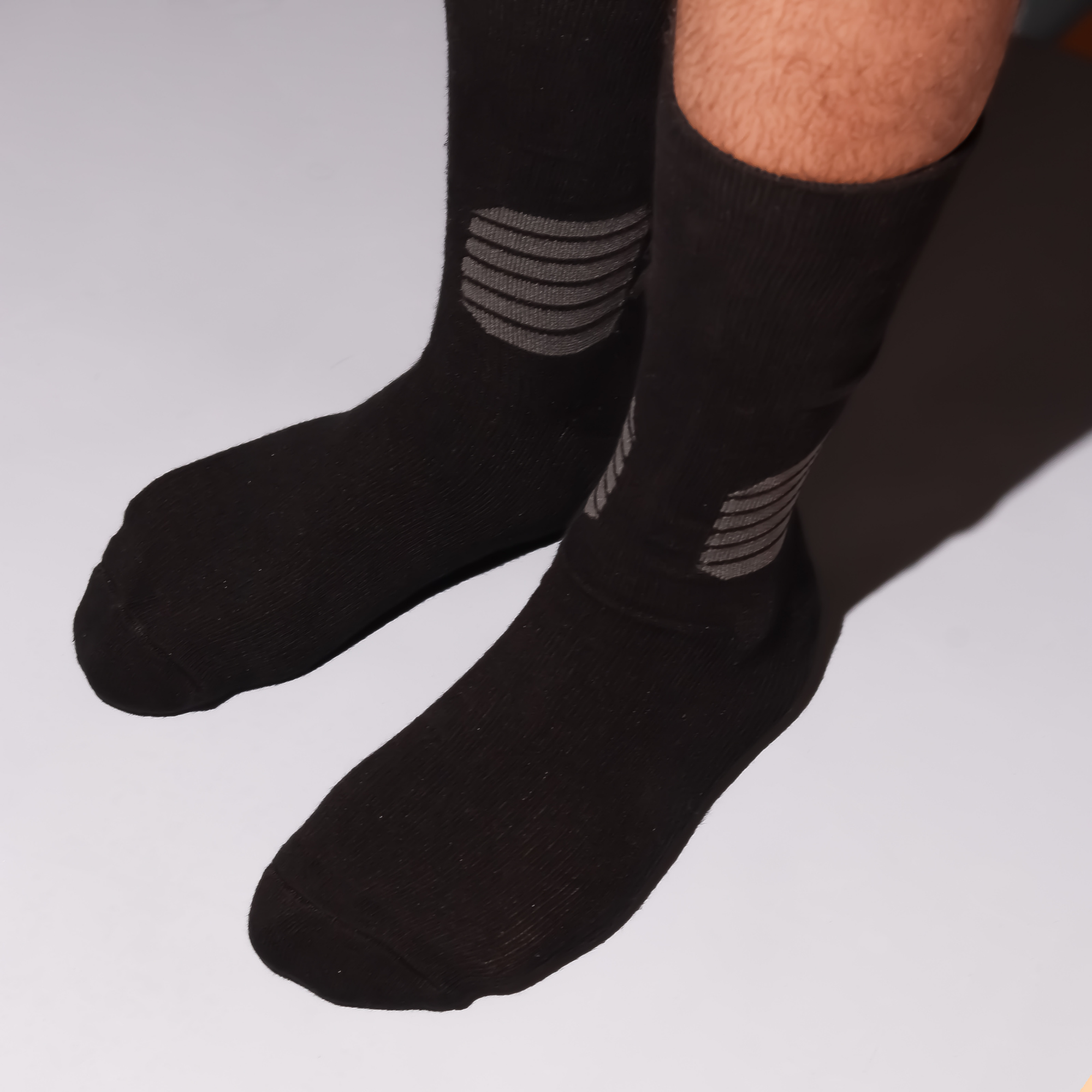 Support Mode Greytones Pack of 3 Pairs | Mid-Calf Compression Socks
