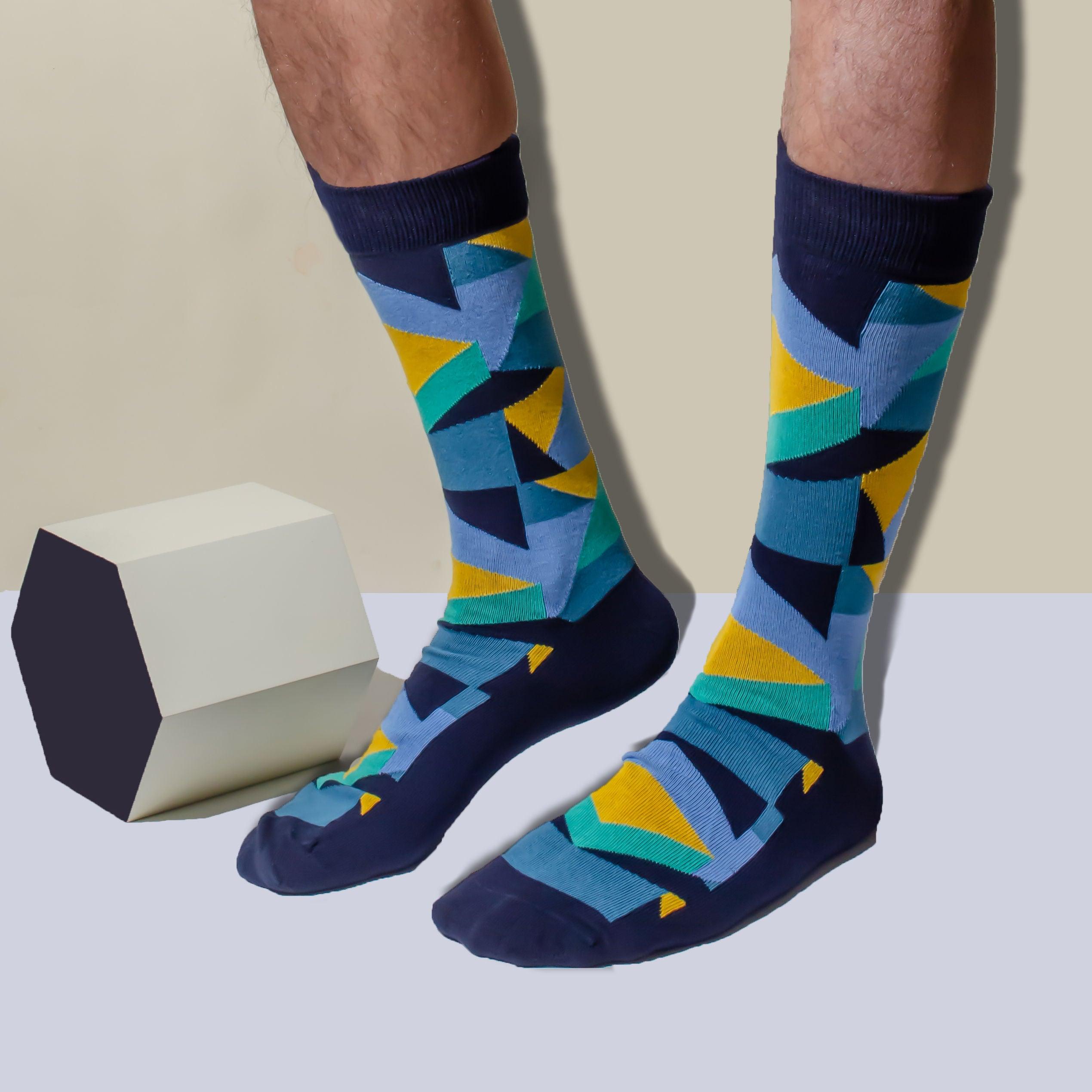 Linear Luxe Pack of 5 Pairs | Mid-Calf Socks