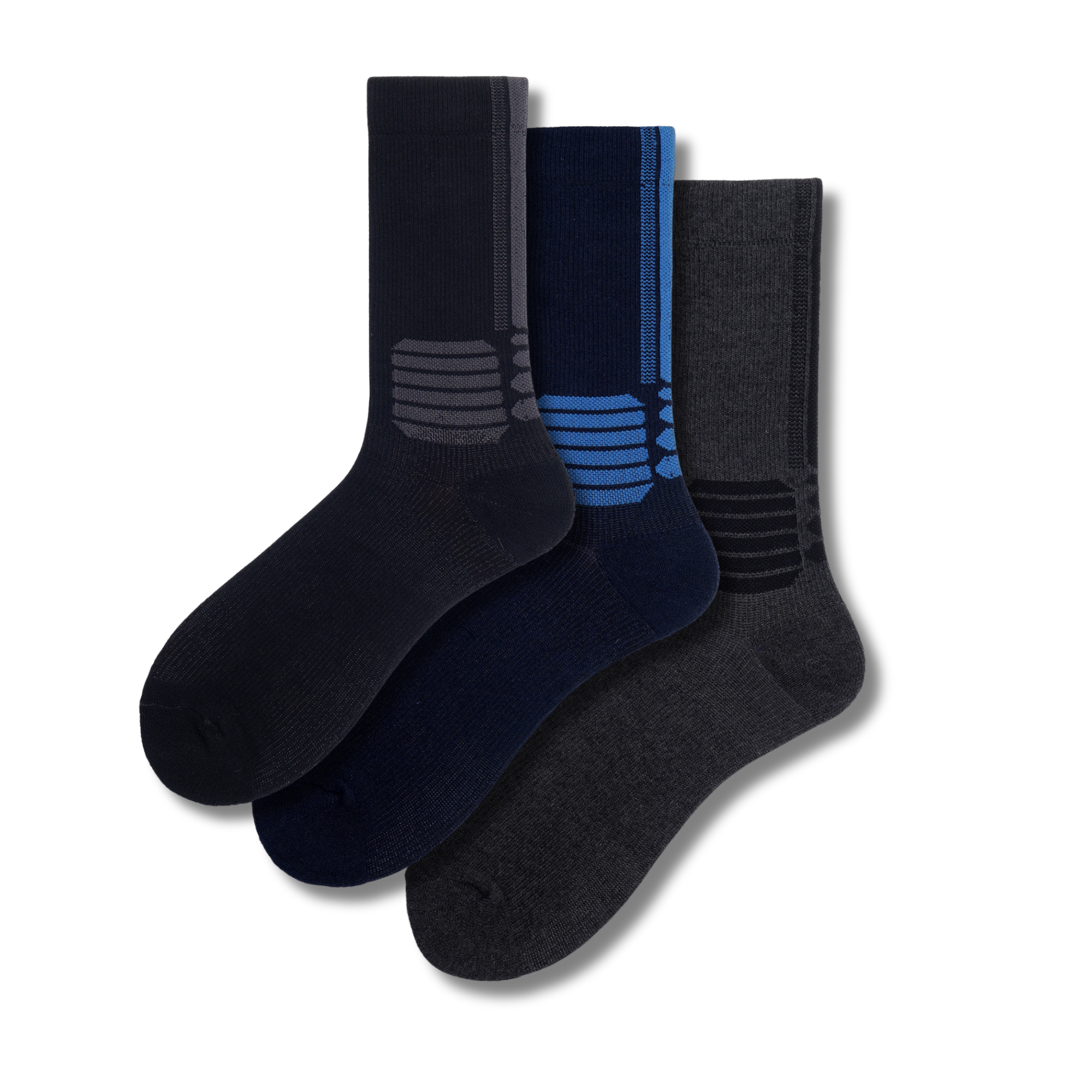 Support Mode Basics Pack of 3 Pairs | Mid-Calf Compression Socks