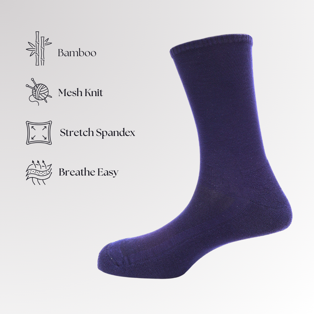 Navy Blue | Unisex Comfort Sock