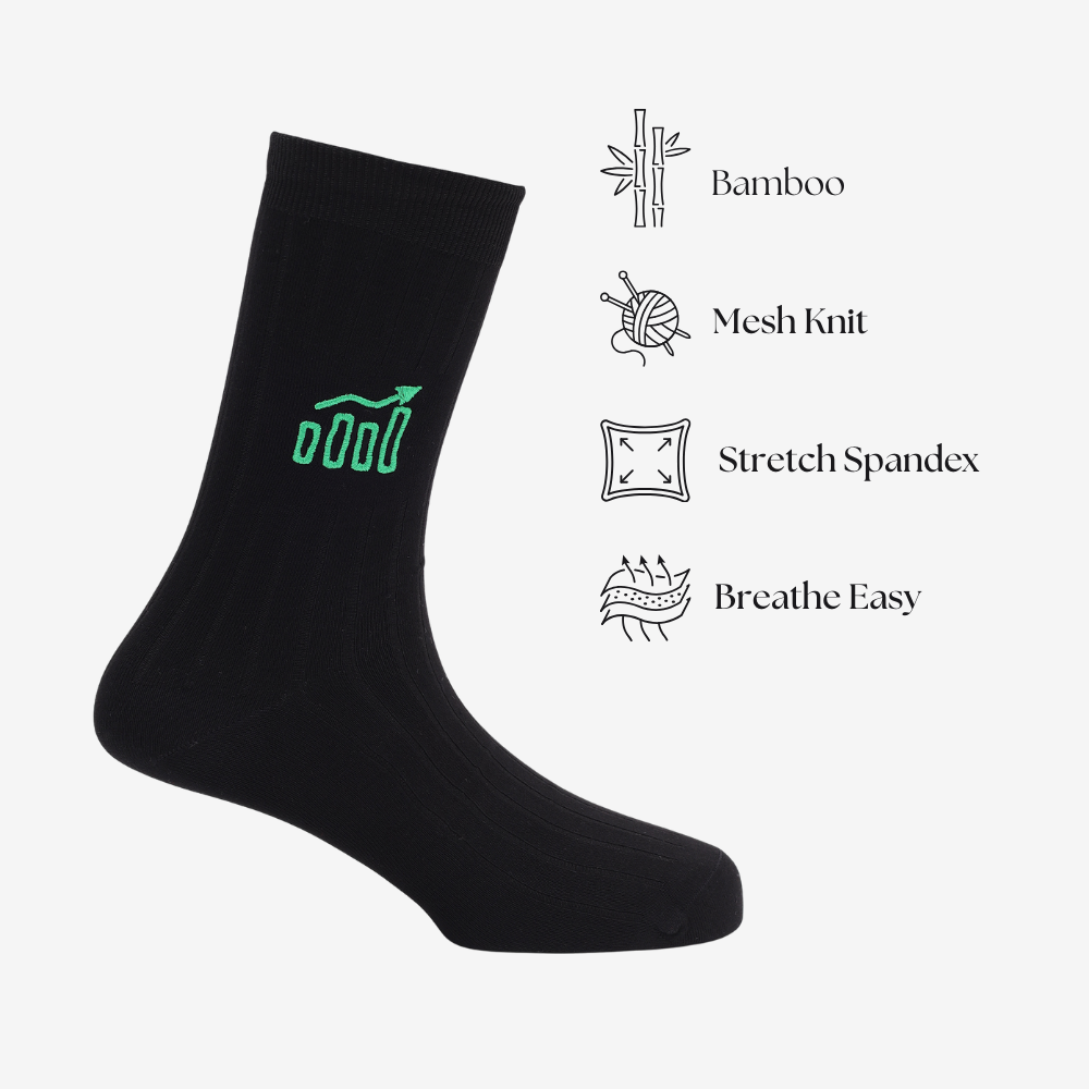 Corporate Toes for All | Box of 9 Men's Formal Socks