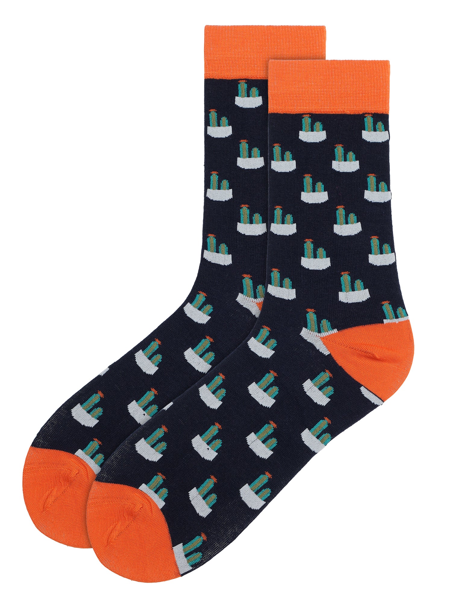 Men's Get Noticed Box Of 8 Pairs | Mid Calf Crew Socks