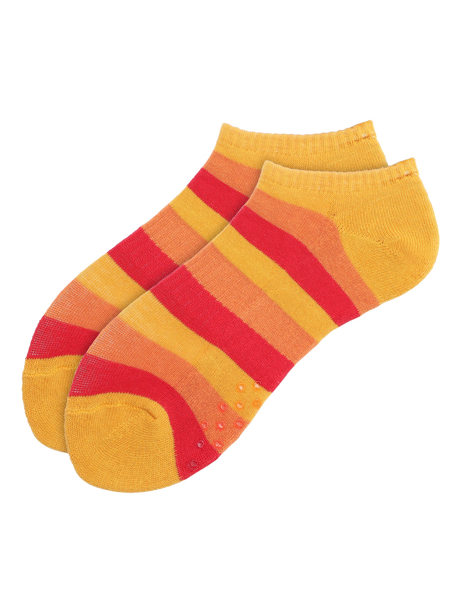 Unisex Grippers | Stand Out Box Of 4 Pairs | Low Cut Lounging Socks