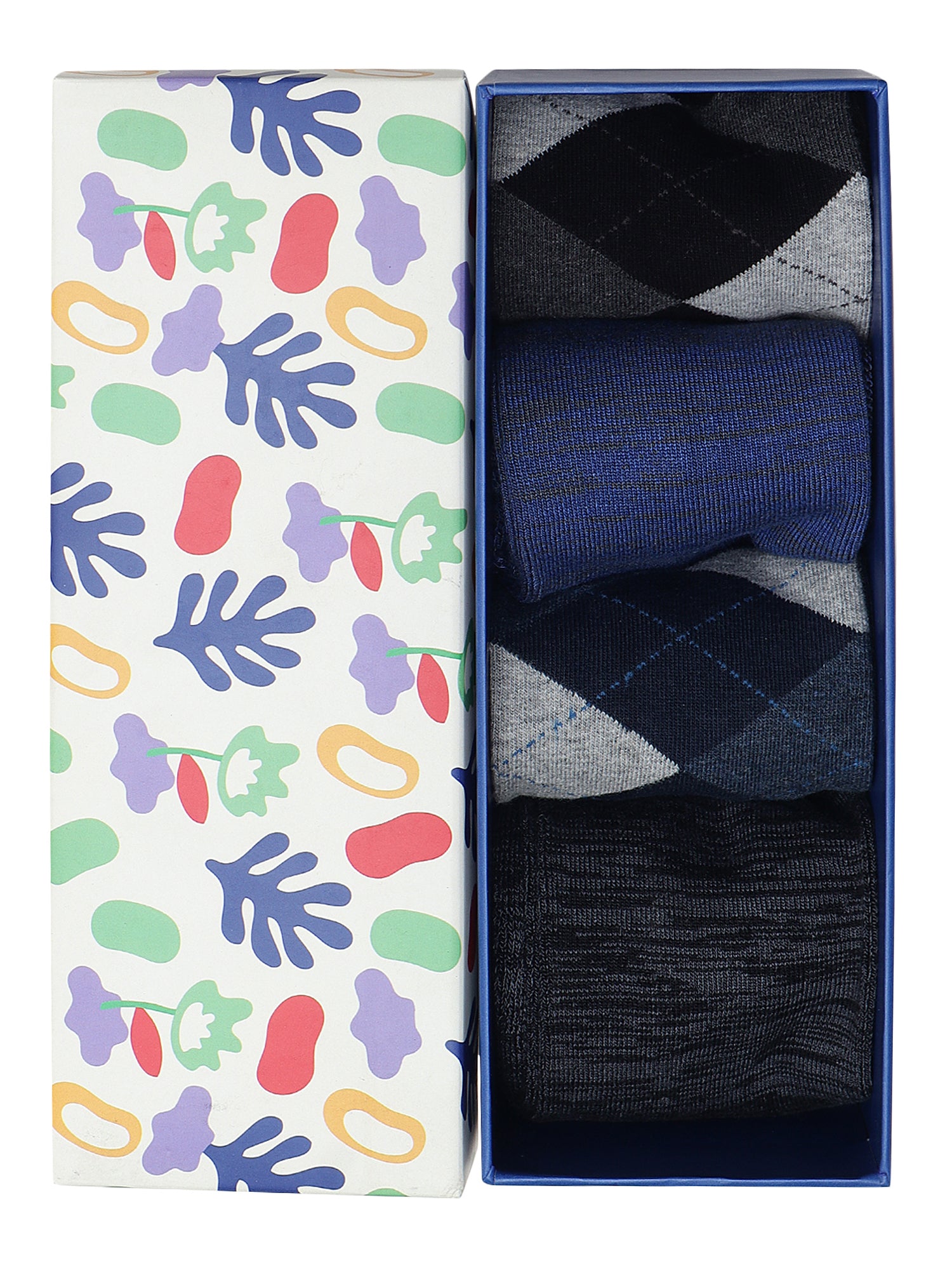 Men's Corporate Classics Box Of 4 Pairs | Mid Calf Crew Socks