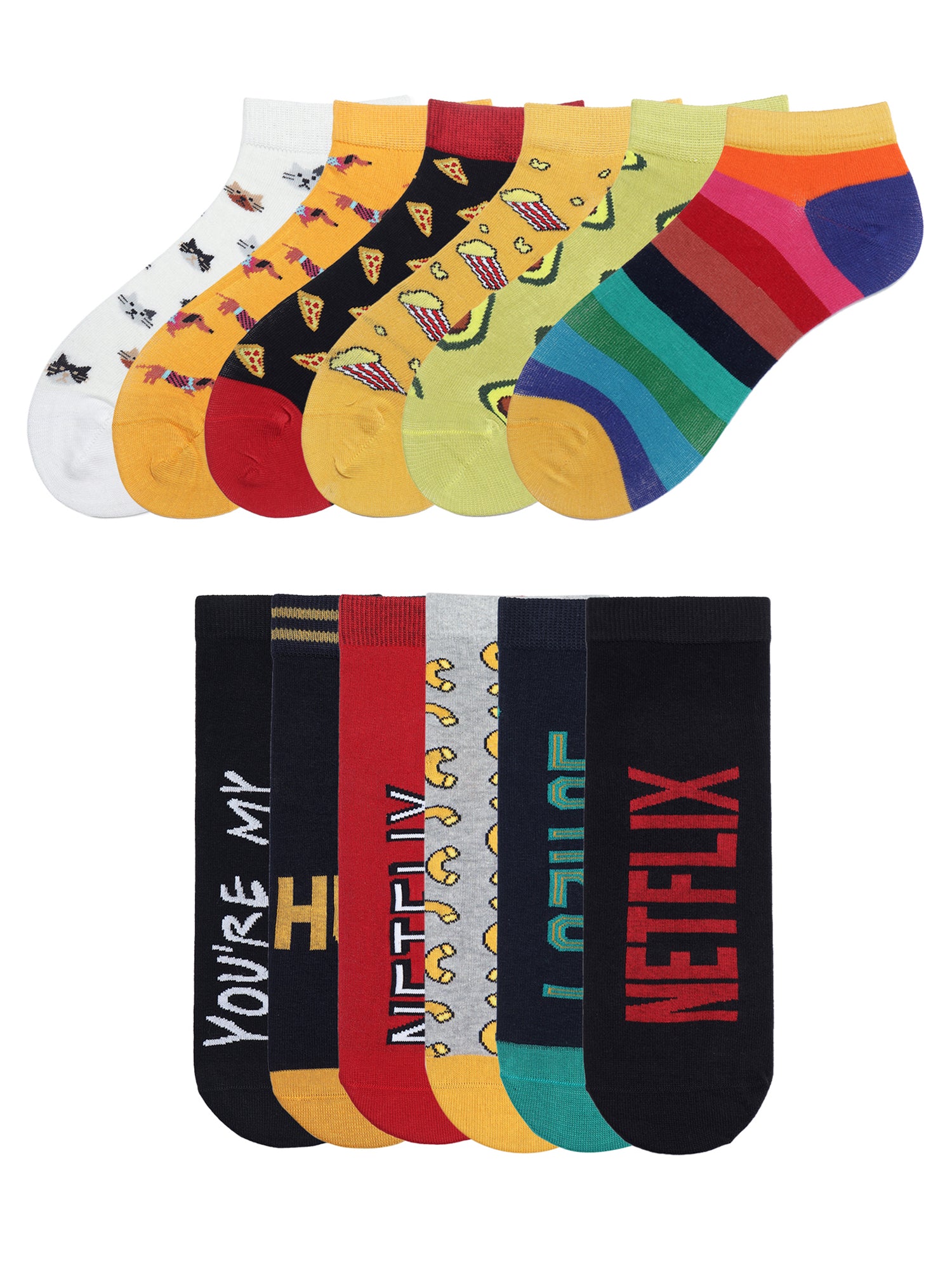 Unisex Bestsellers Box Of 12 Pairs | Ankle Socks