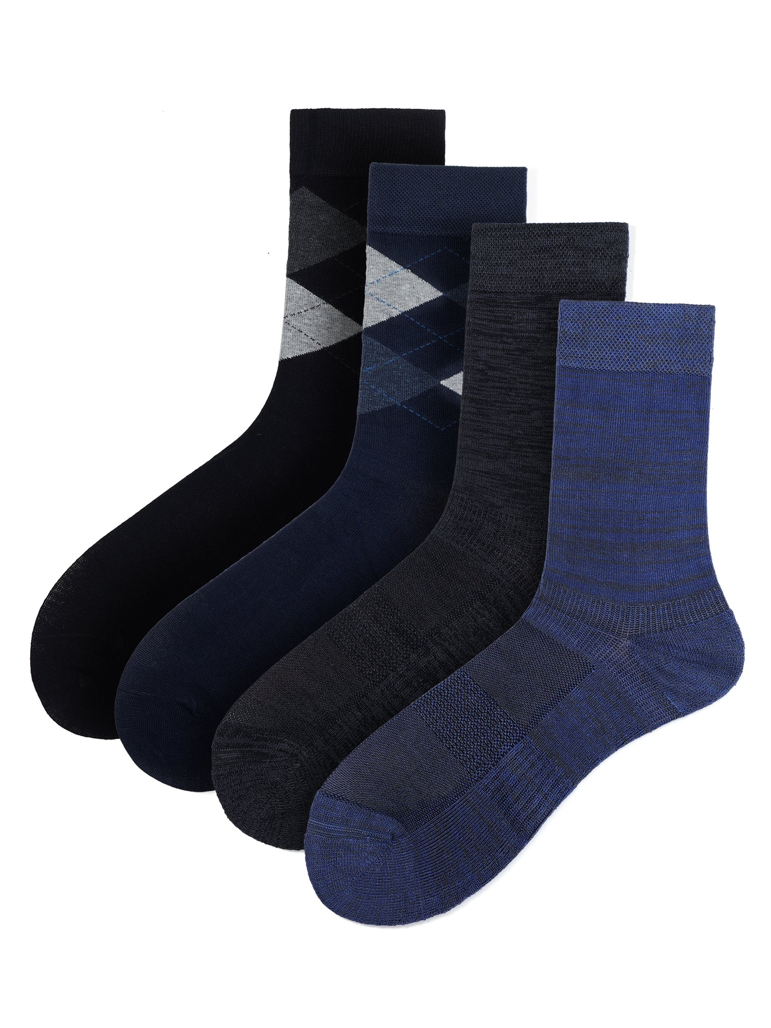 Men's Corporate Classics Box Of 4 Pairs | Mid Calf Crew Socks