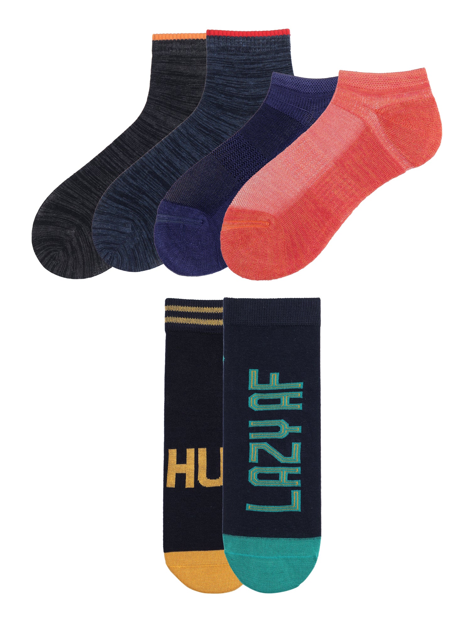 Unisex Wolf Pack Box Of 6 Pairs | Ankle Socks