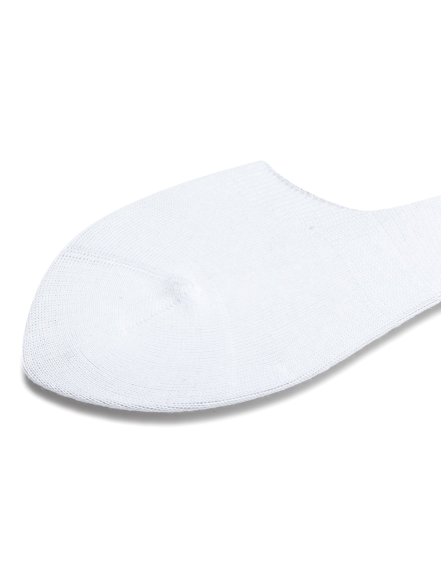 White Solid Non-Slip | No Show Socks For Women