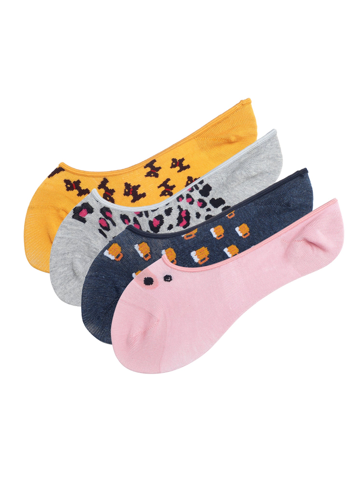 Women's Hidden Desires | Box Of 4 Pairs | No Show Ballerina Socks