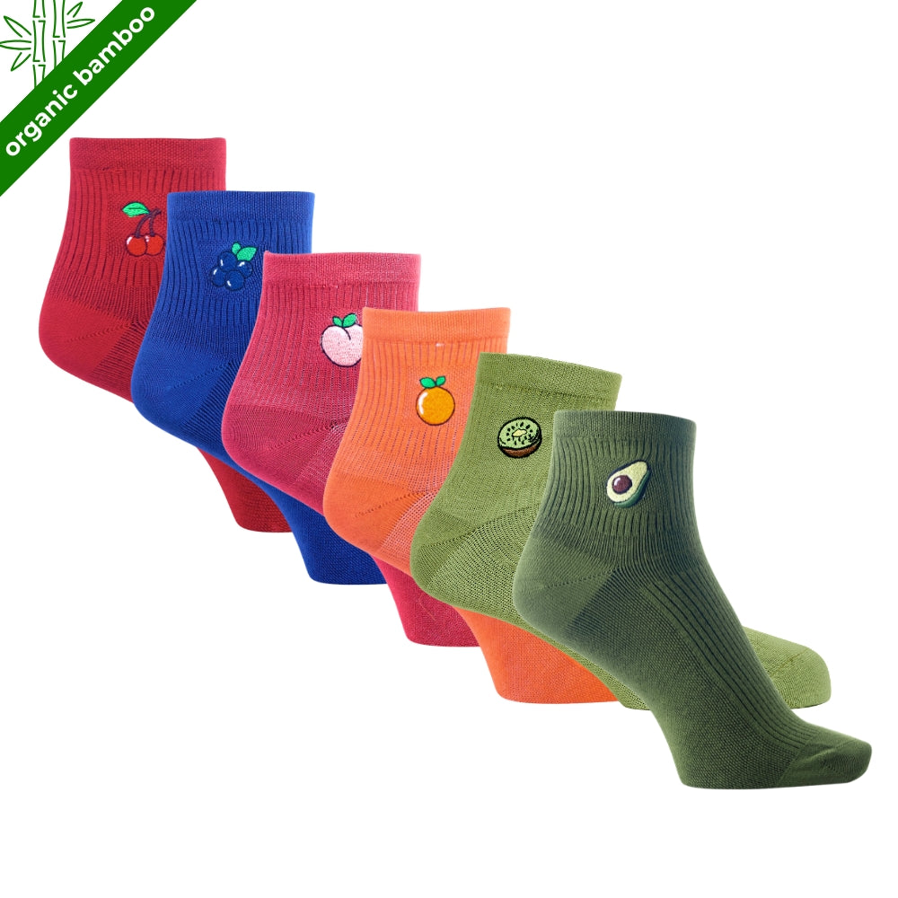 Fruity Toes Collection Pack of 6 Pairs