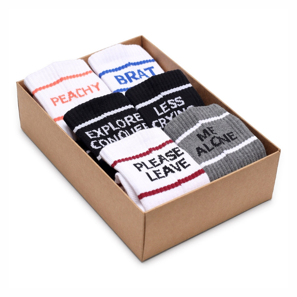 Soxy Pump | Box of 6 Unisex Athletic Socks
