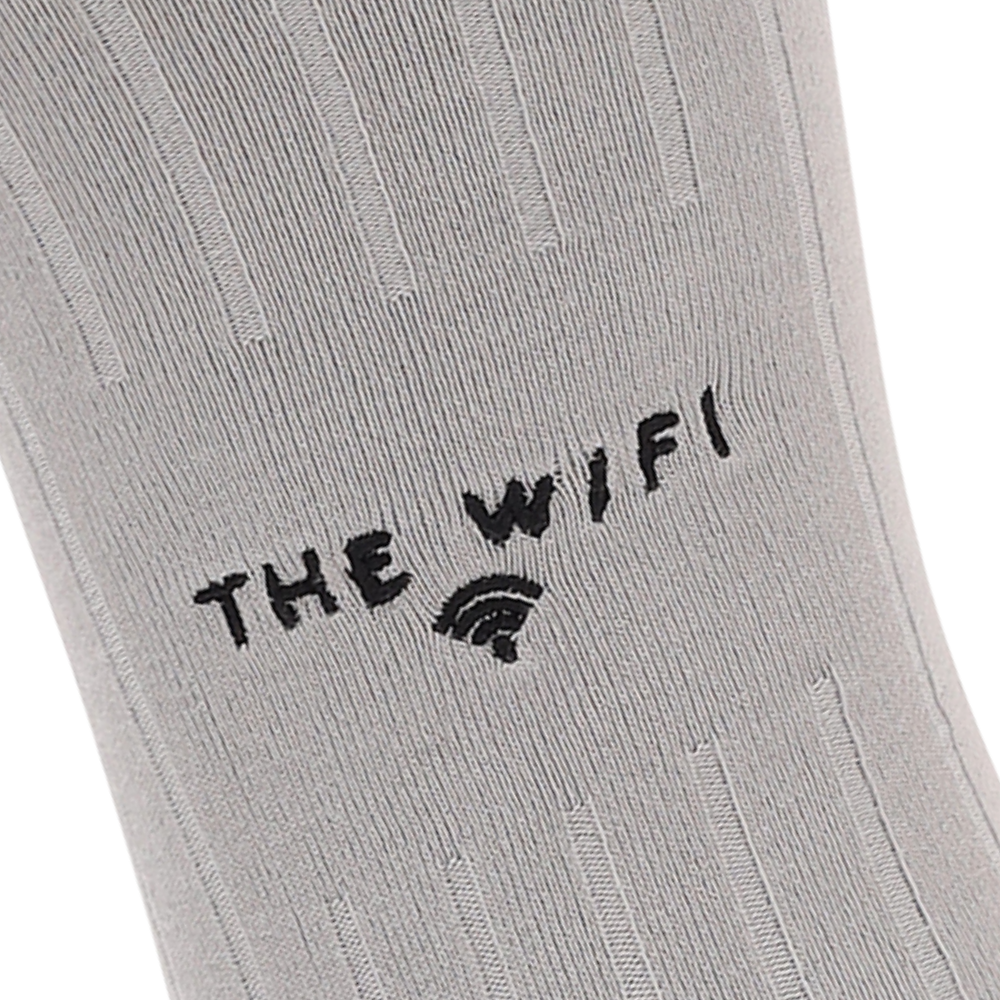 Here for the WiFi | Corporate Crew Socks