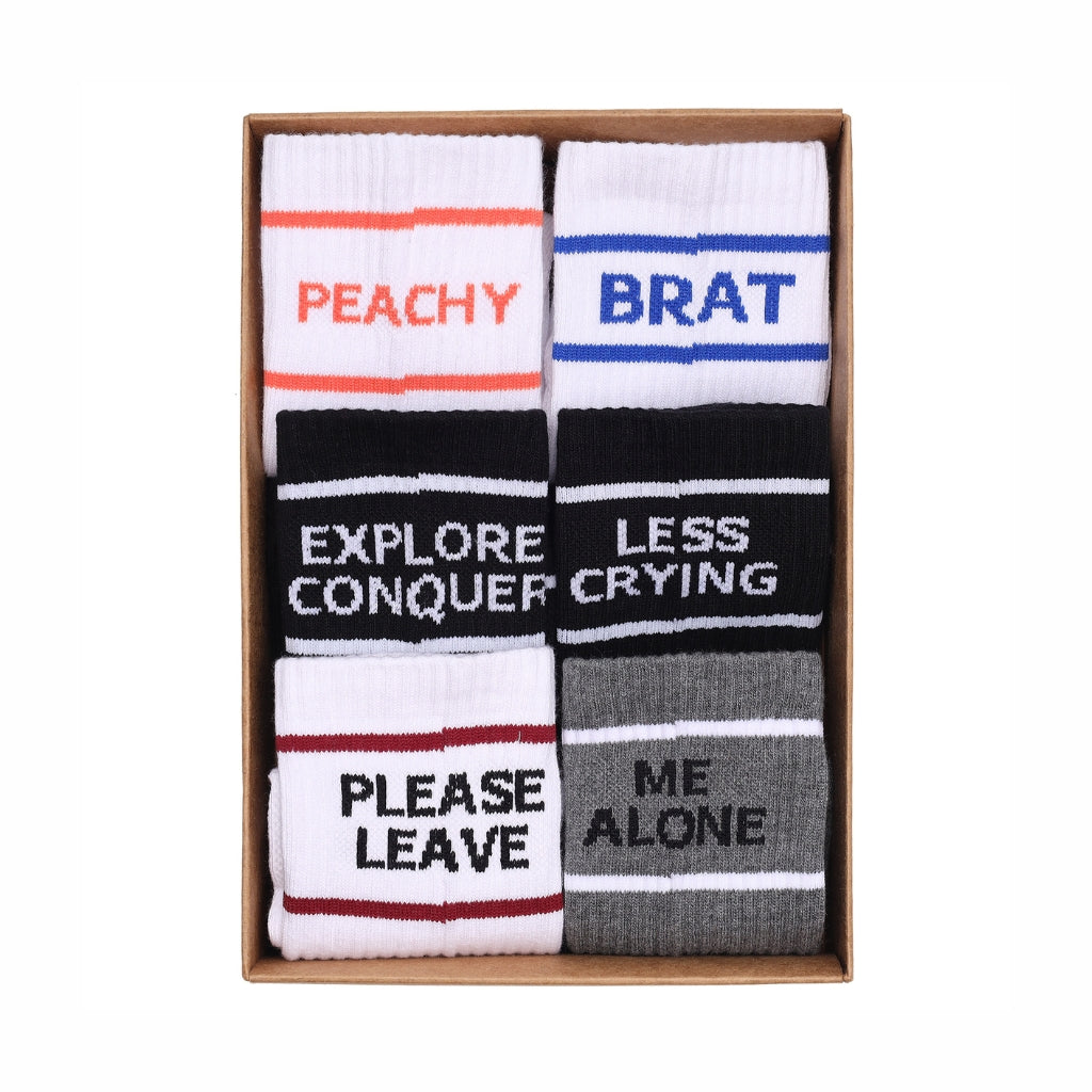 Soxy Pump | Box of 6 Unisex Athletic Socks