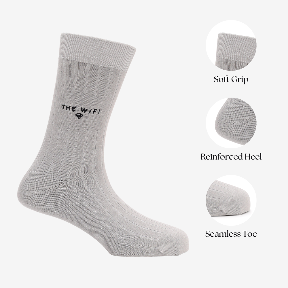 Here for the WiFi | Corporate Crew Socks