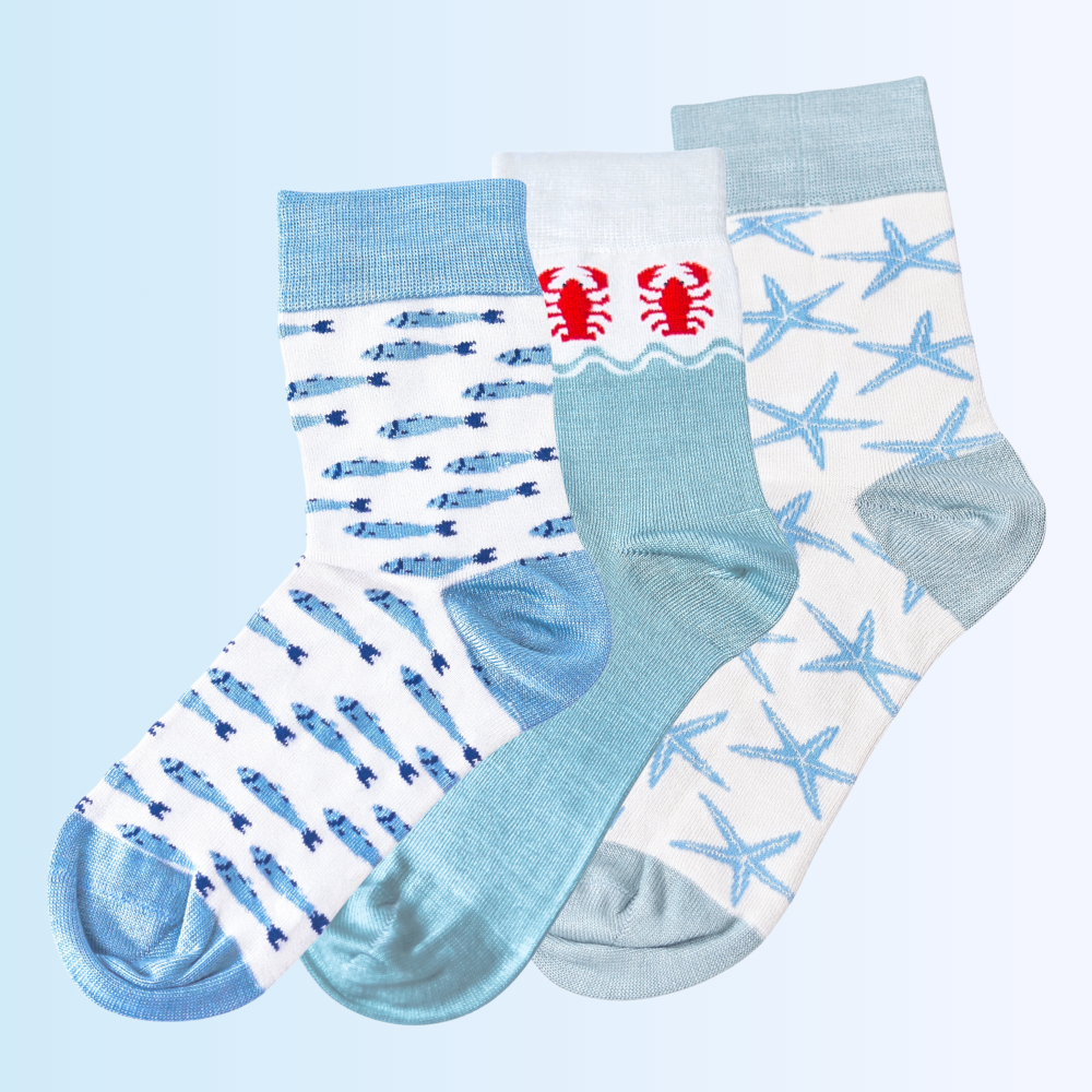 Scent-O-Summer Blues Pack of 3 Pairs