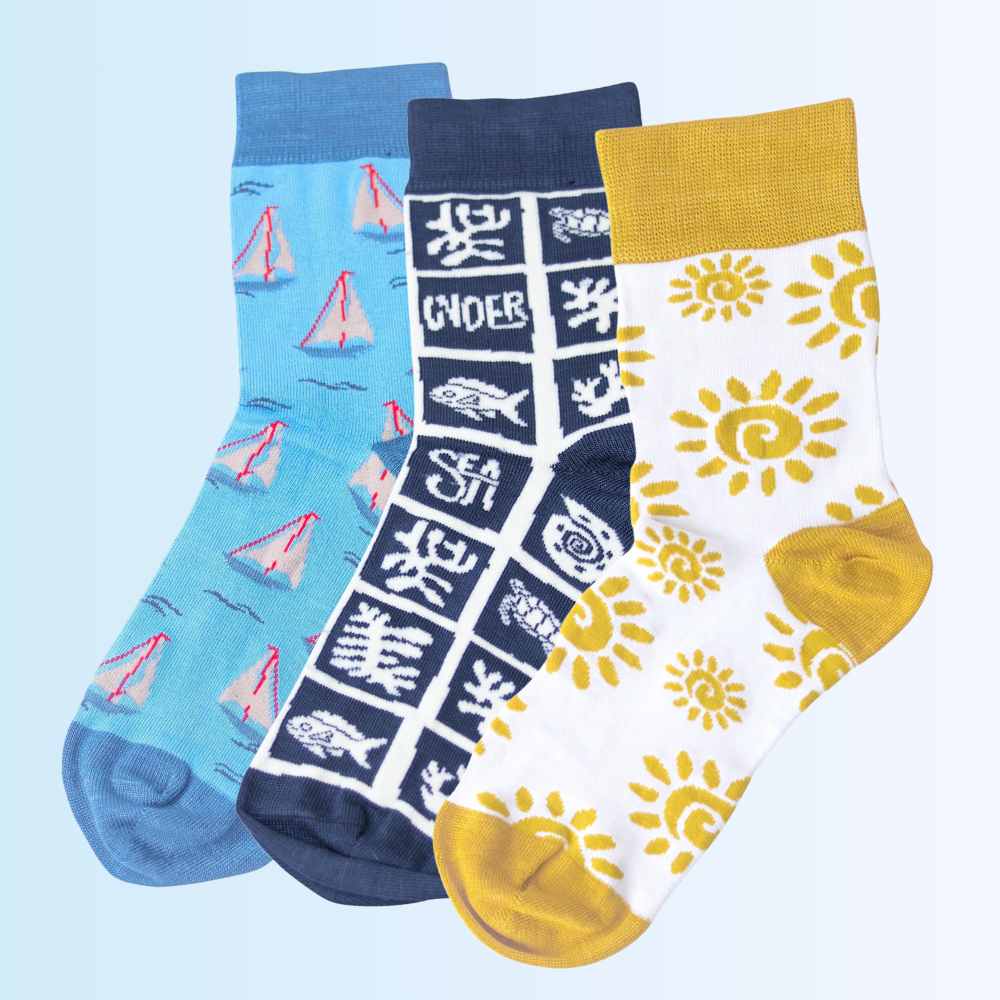 Scent-O-Summer Fun Pack of 3 Pairs