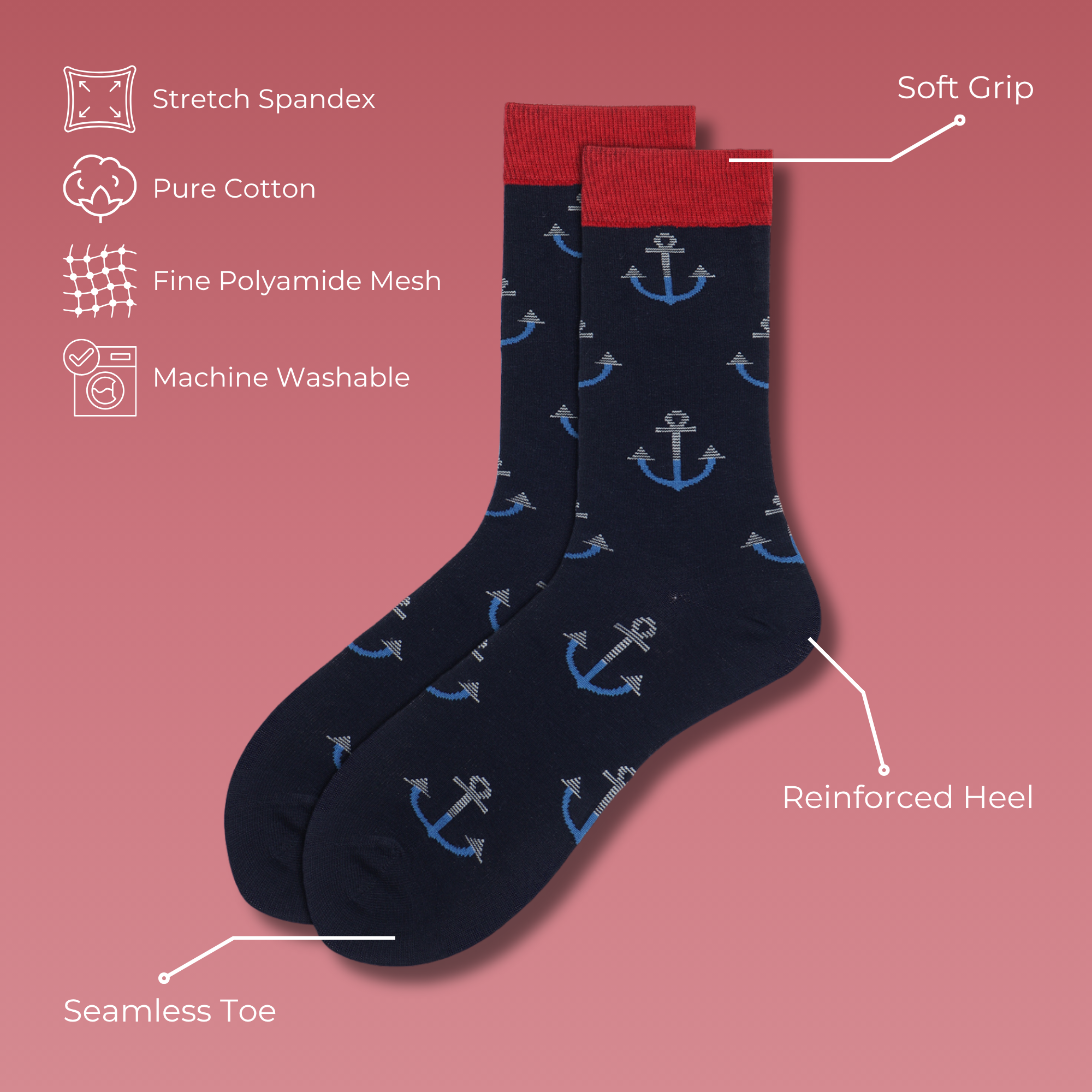 Formal-ish Pack of 3 Pairs | Mid-Calf Socks