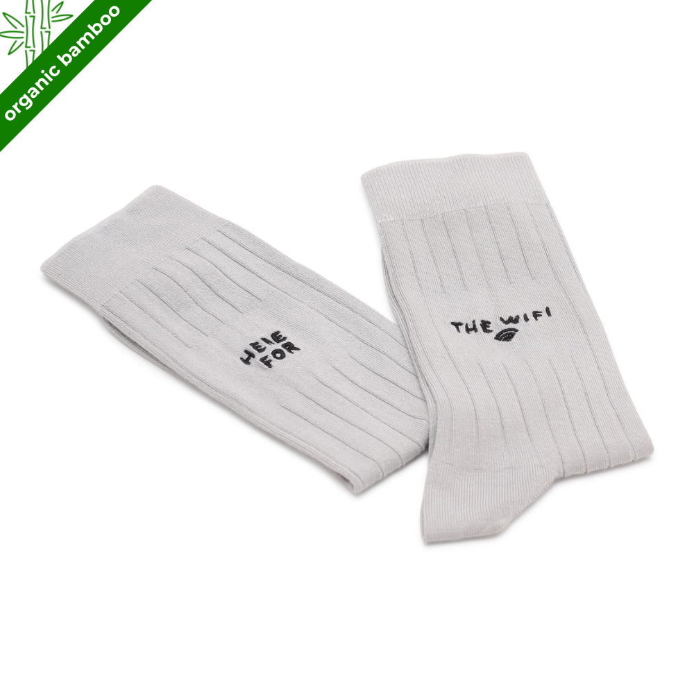 Here for the WiFi | Men's Crew Socks