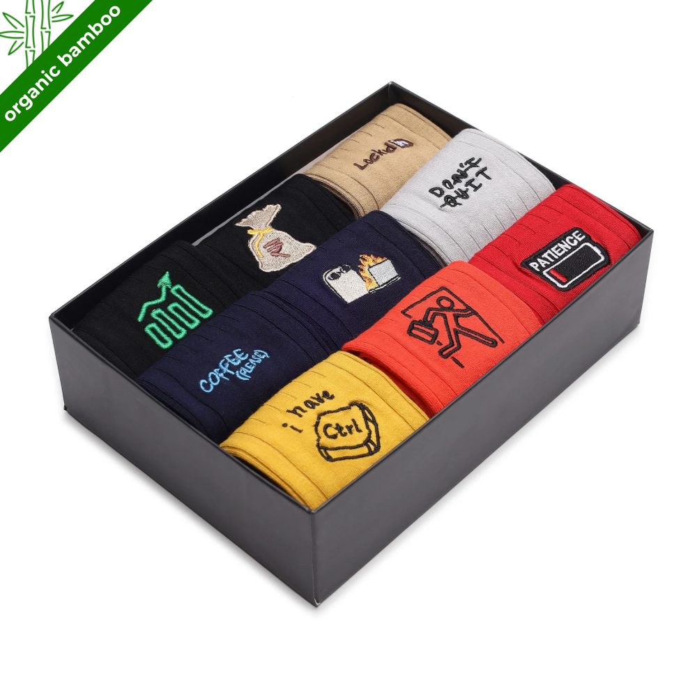 Corporate Toes for All | Box of 9 Men's Formal Socks