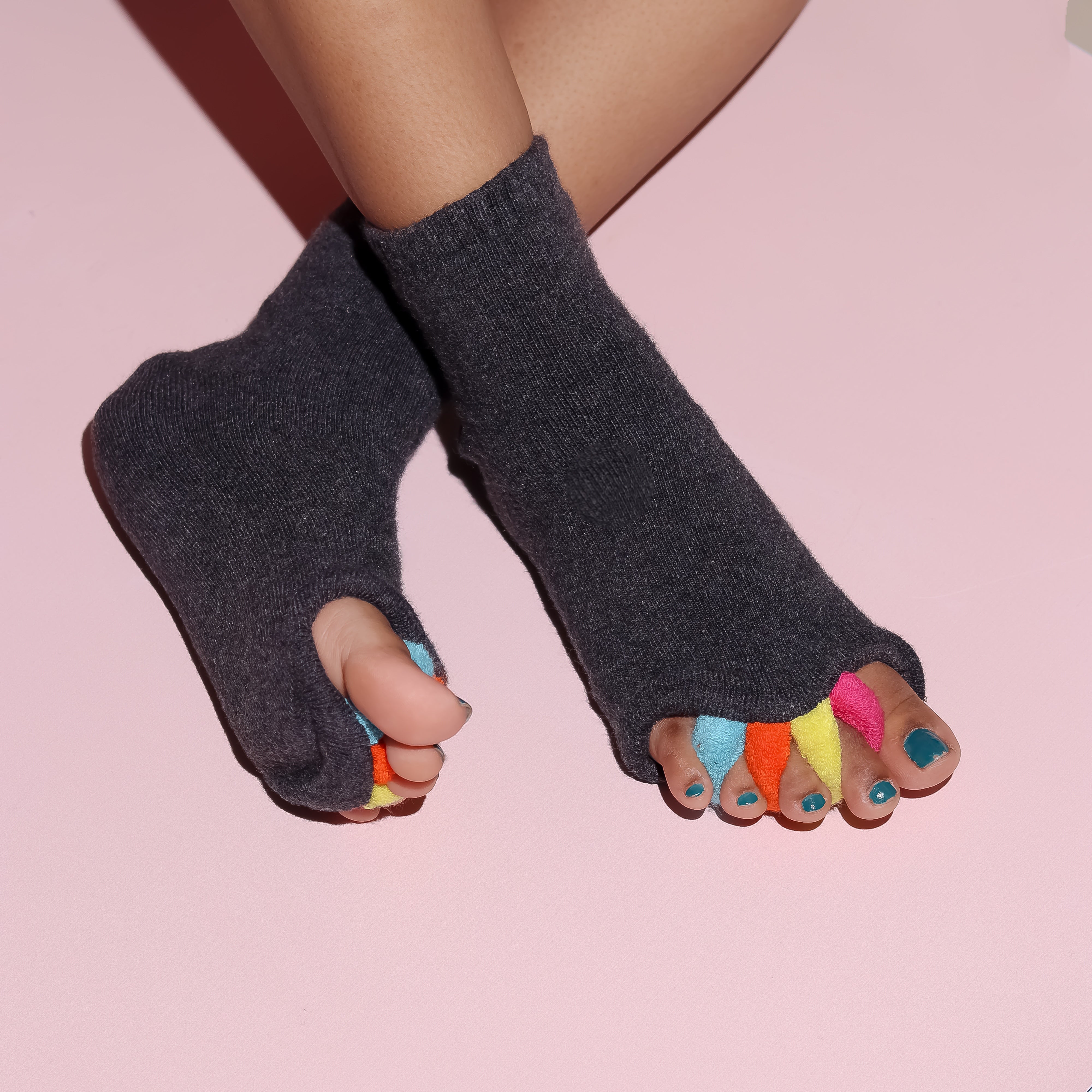 Foot Alignment Sock | Black & Grey | Pack of 2 Pairs