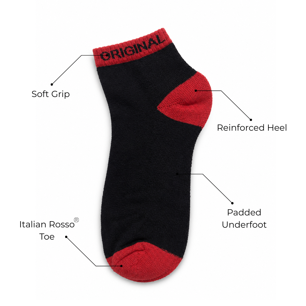 Ankle Socks | Unisex | Pack of 3 Pairs | Black, Navy & Grey