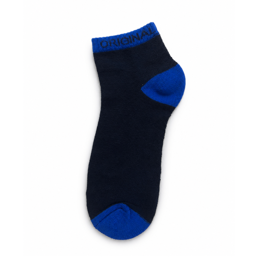 Ankle Socks | Unisex | Pack of 3 Pairs | Black, Navy & Grey