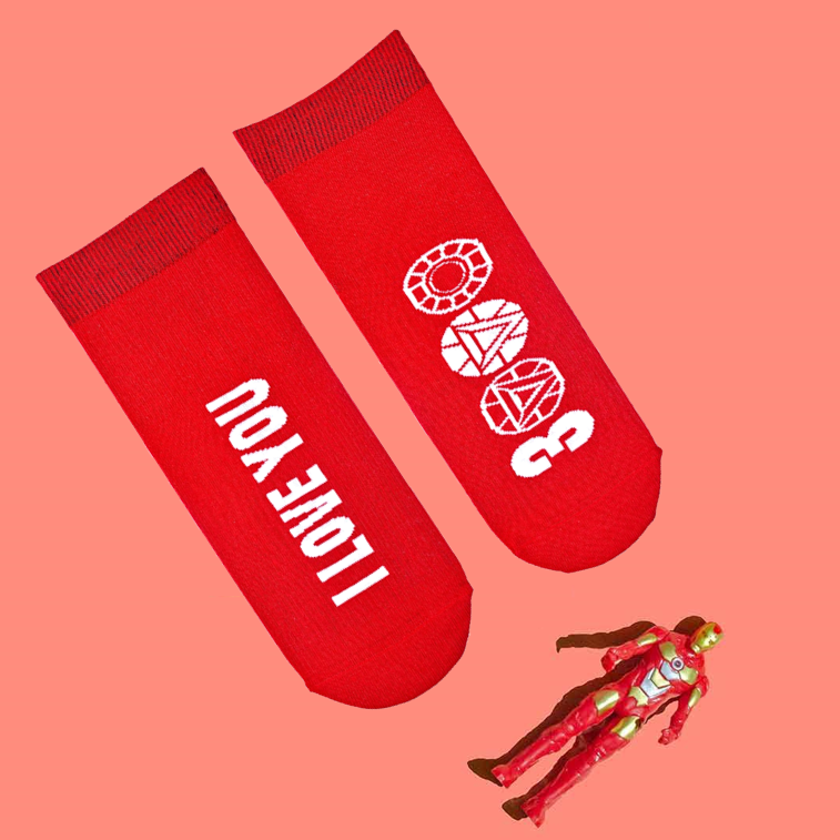 I love you 3000 | Red Ankle Unisex Socks | 1 Pair
