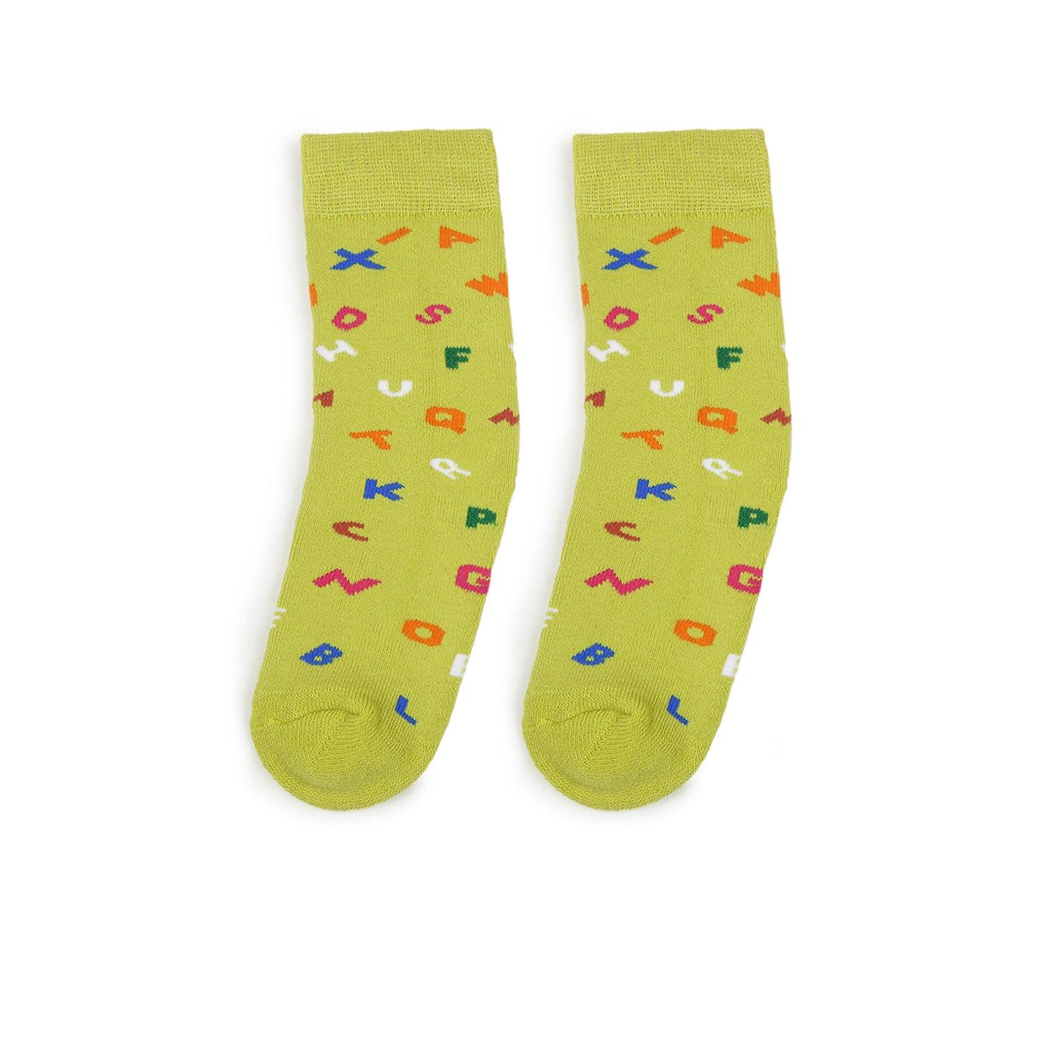 4-8 Years Alphabet Kids Socks - soxytoes