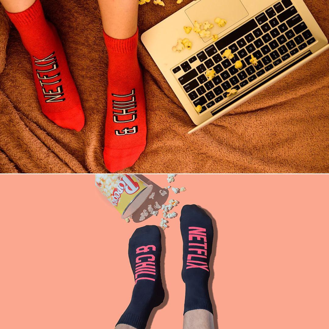 Let's Binge Together Pack of 2 Socks - soxytoes