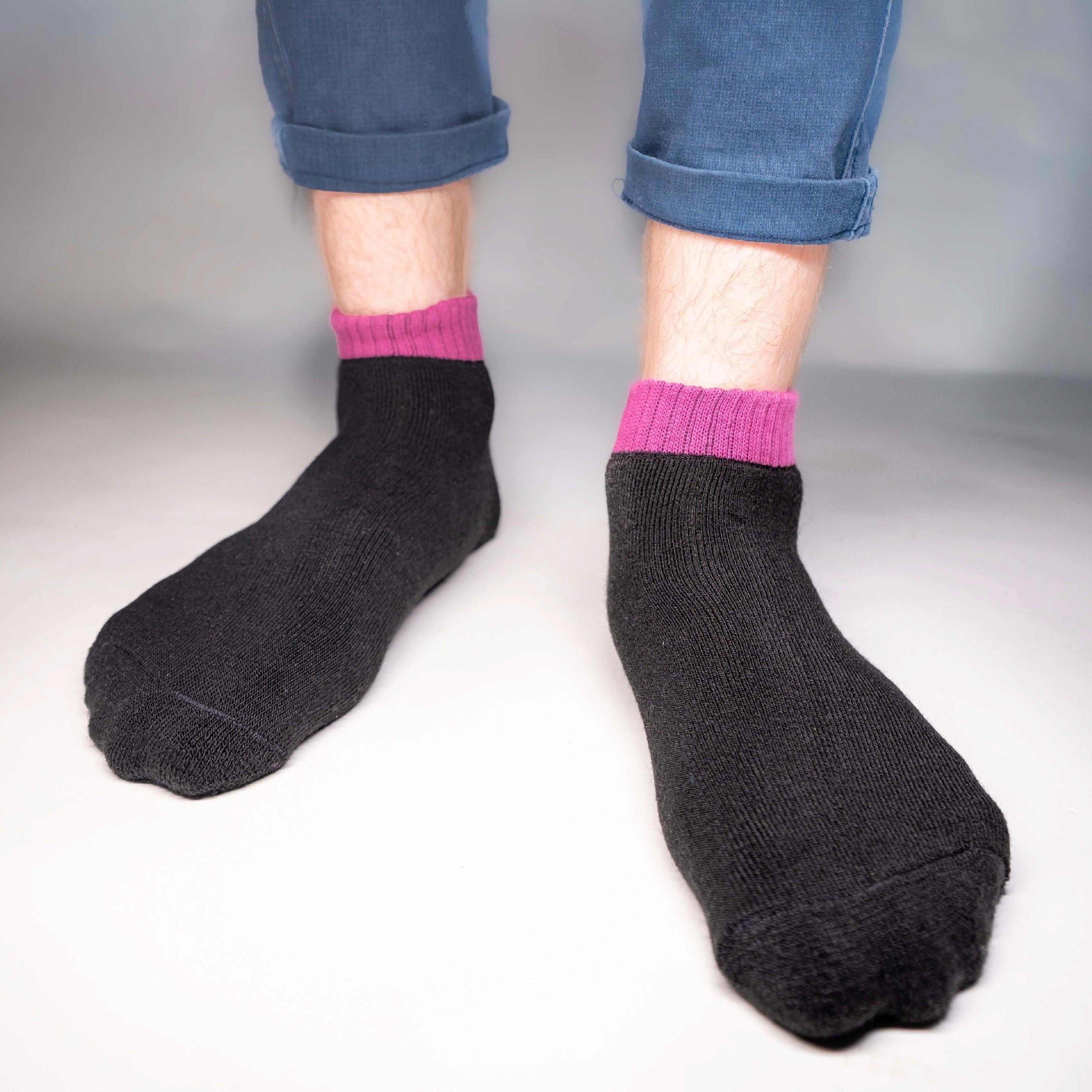 Black Anti-Slip Gripper Socks - soxytoes