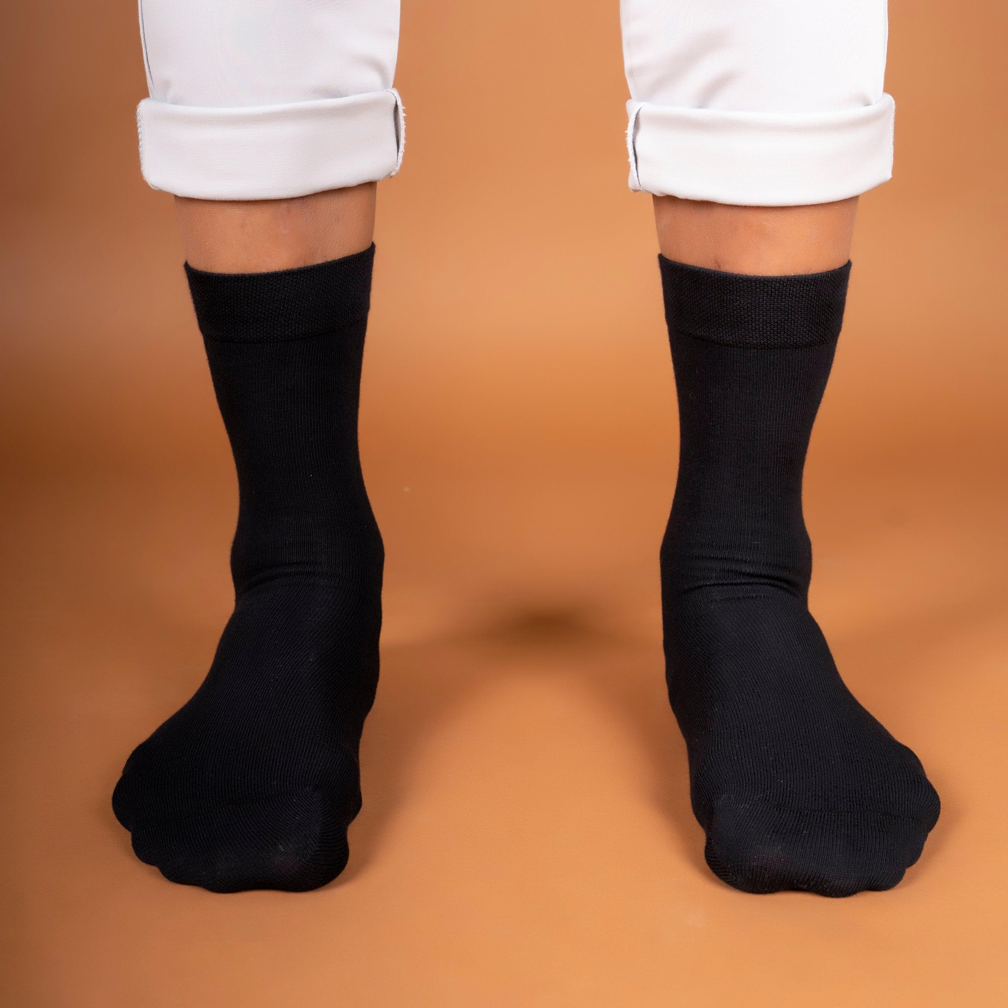 Classic Solid Black Socks - soxytoes