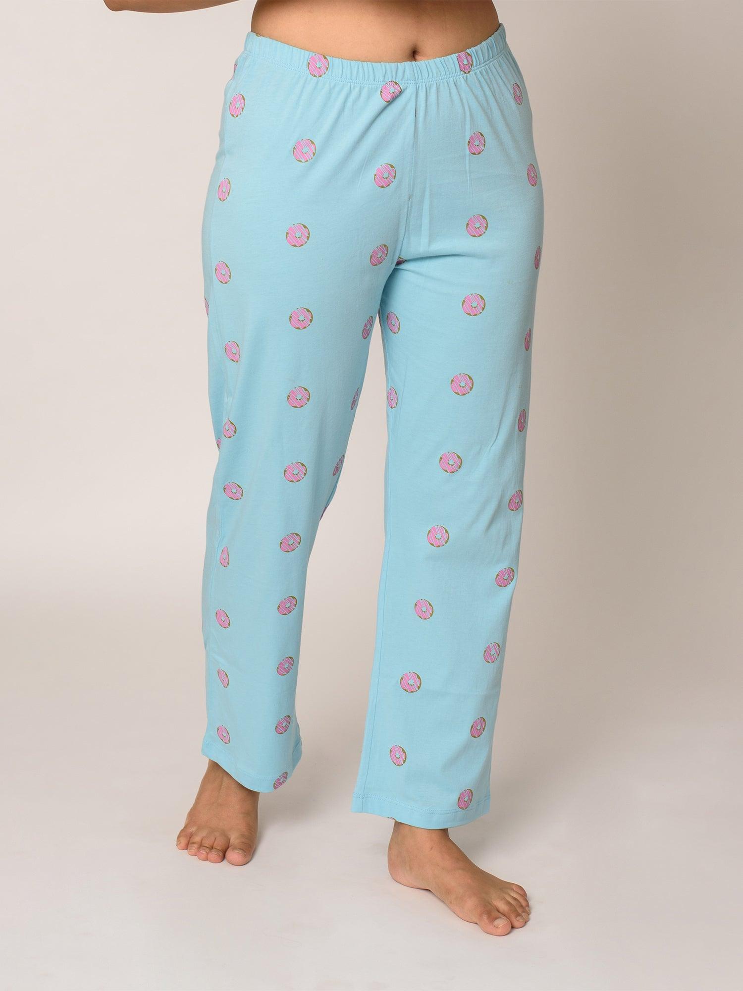 Donut Print Cotton Pyjamas - soxytoes