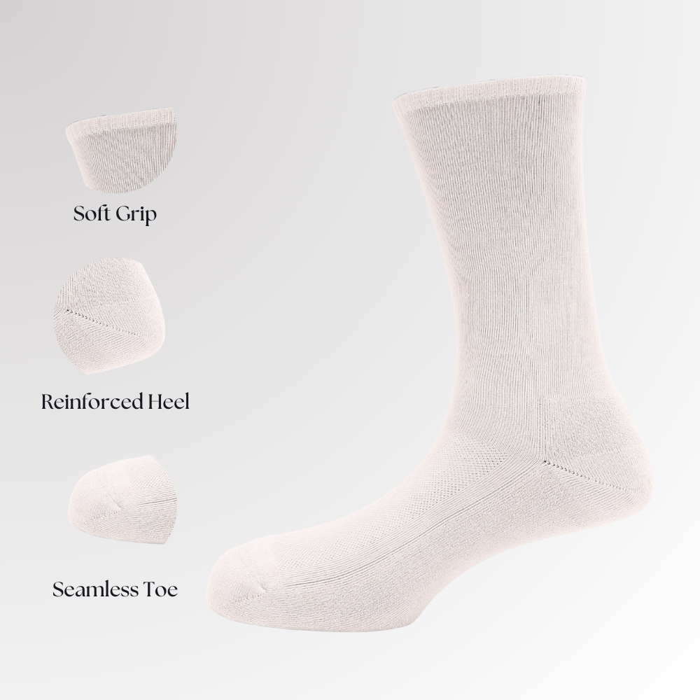 Stone | Unisex Comfort Sock