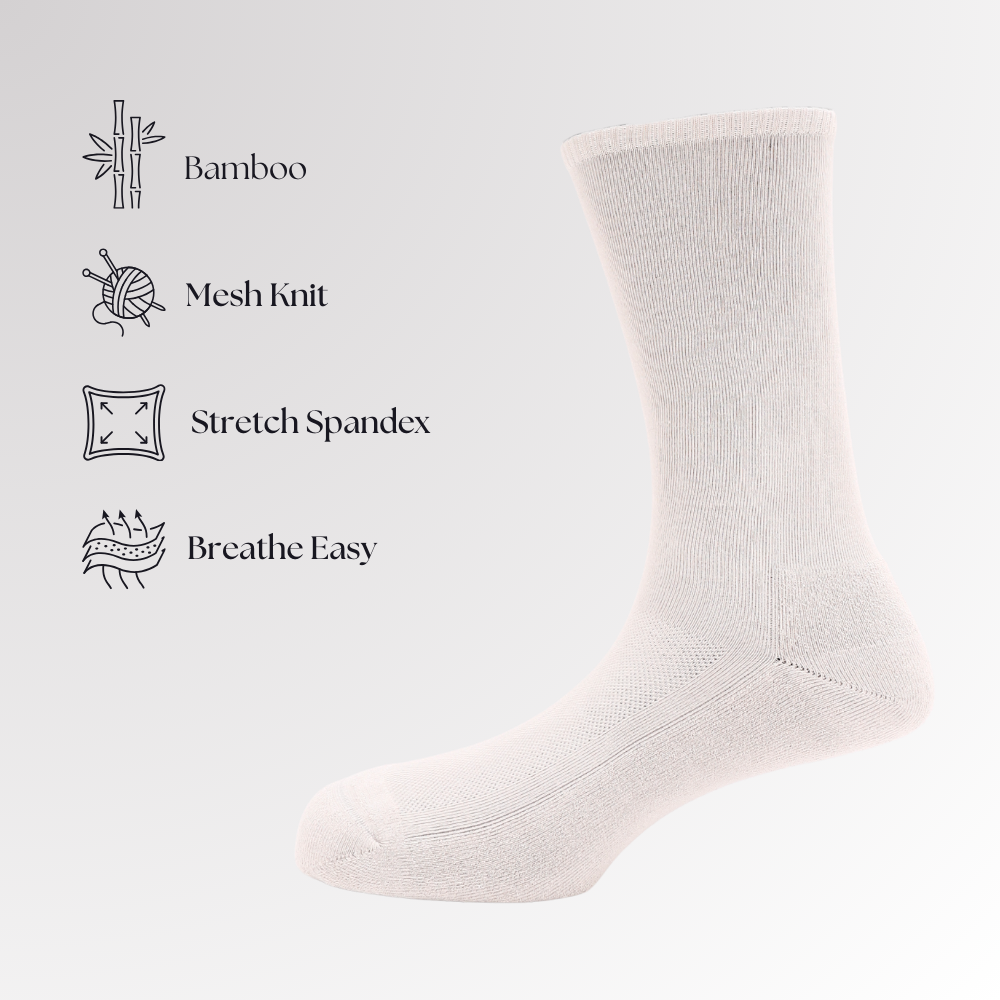 Stone | Unisex Comfort Sock