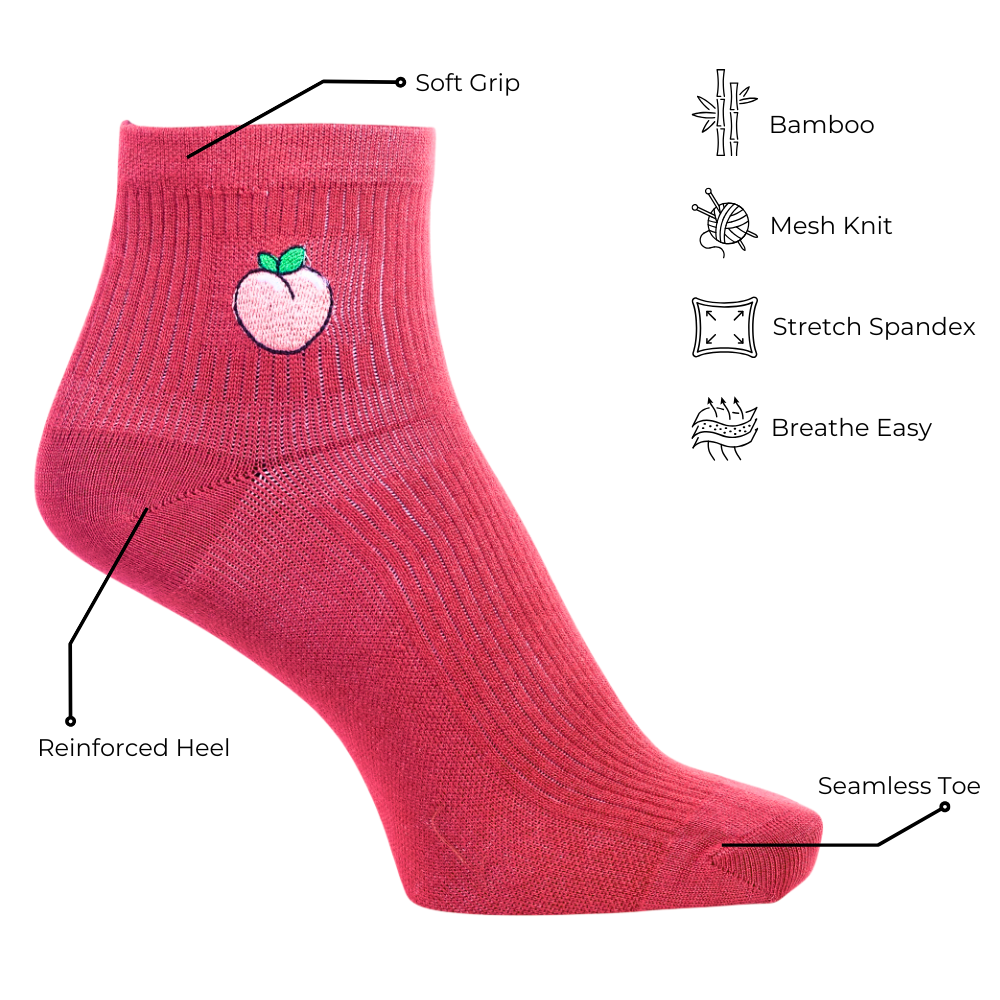 Peachy Bamboo Socks for Everyday Comfort