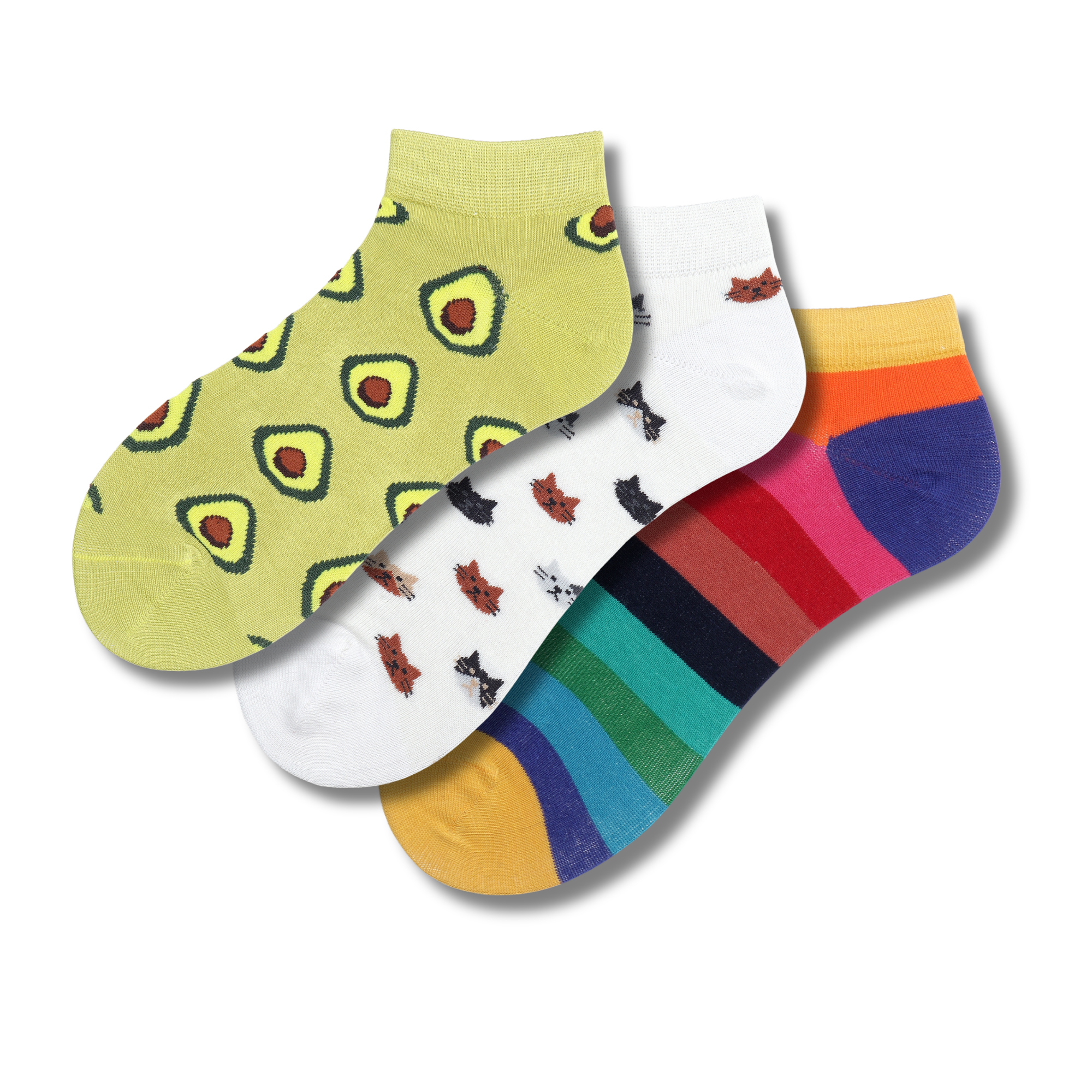 The Quirk Edit Pack of 3 Pairs | Ankle Socks