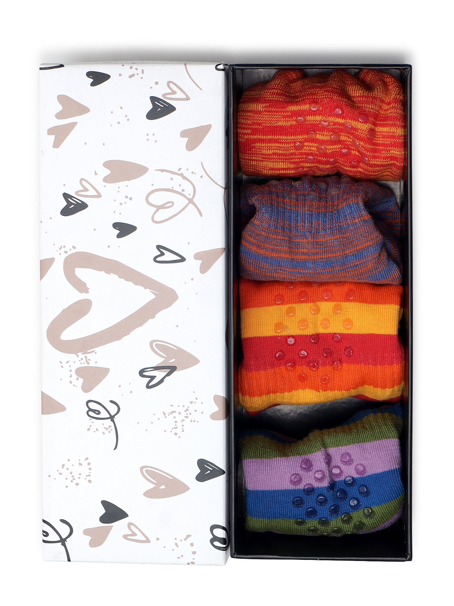 Yoga & Pilates | Stand Out Box Of 4 Pairs | Excercise Socks