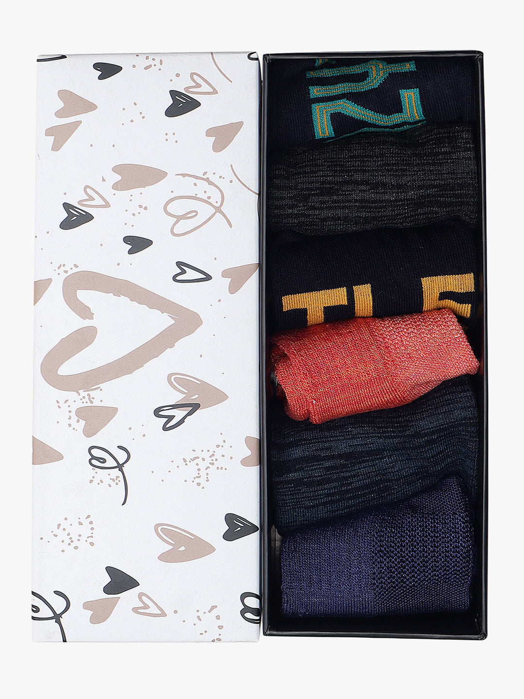 Unisex Wolf Pack Box Of 6 Pairs | Ankle Socks