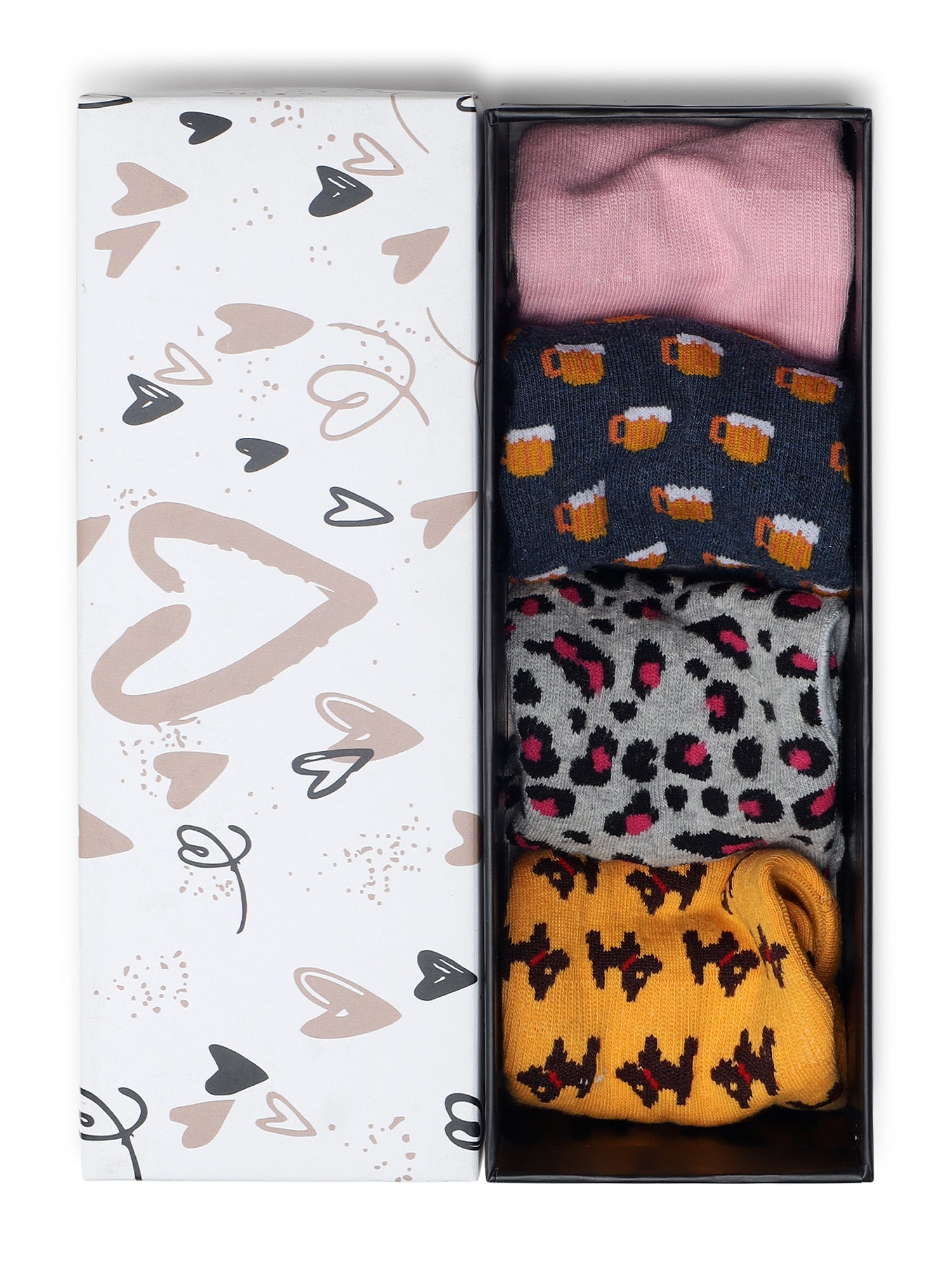 Valentine Gift for HER | Hidden Desires | Box Of 4 Socks