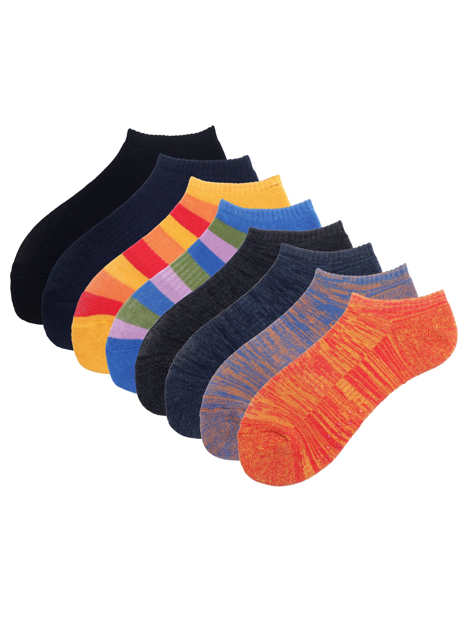 Grippers | The Ultimate Box Of 8 Pairs | Low Cut Lounging Socks
