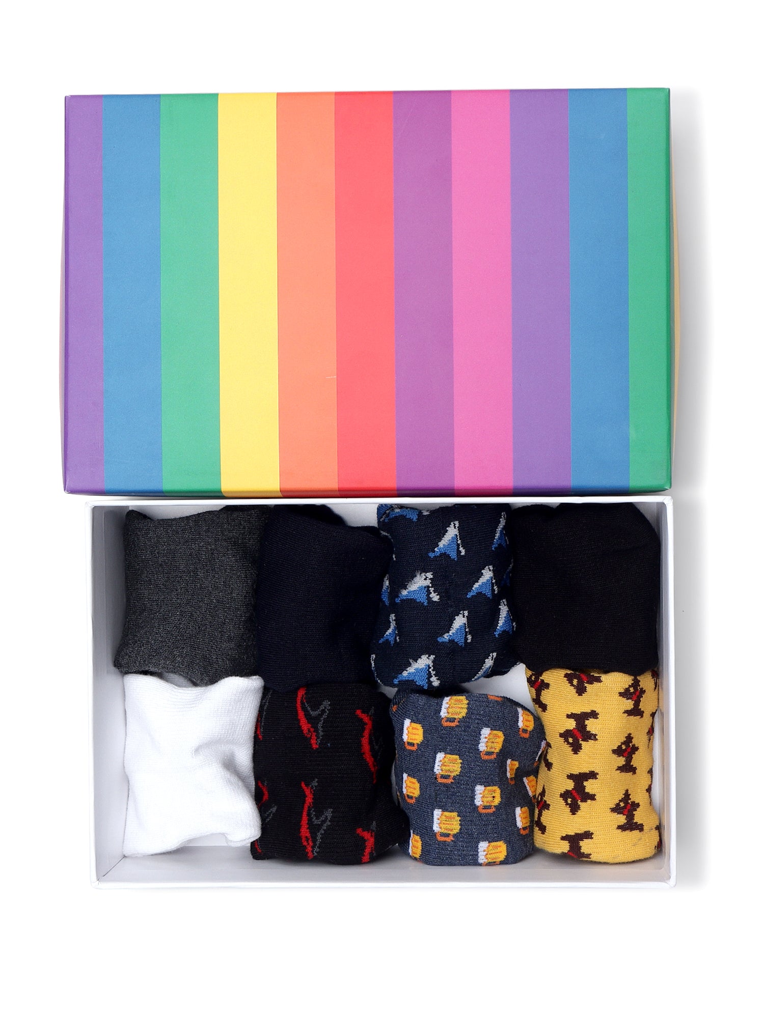 Men's Hidden Desire | Box Of 8 Pairs | No Show Loafer Socks