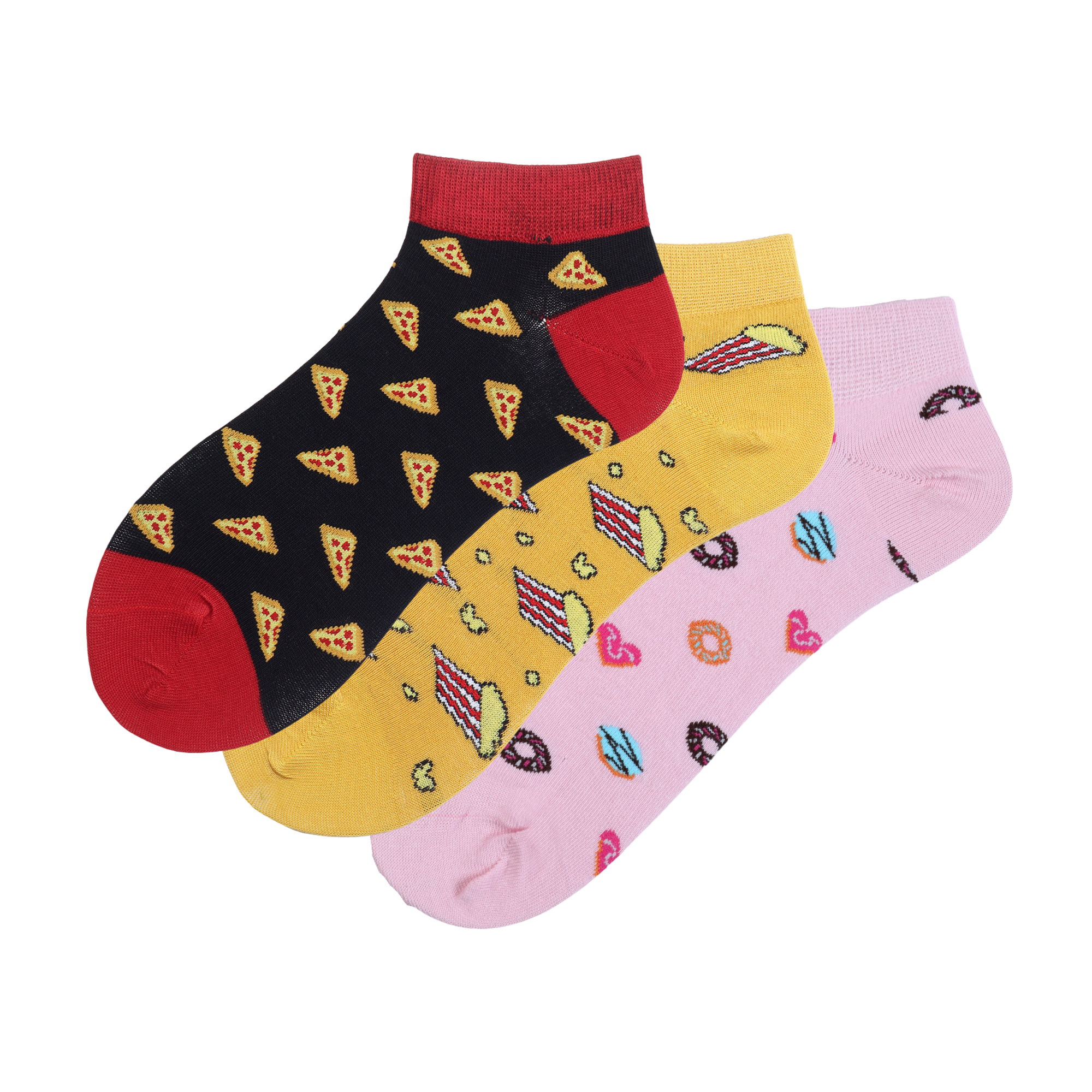 Nom Nom Toes Pack of 3 Pairs | Ankle Socks