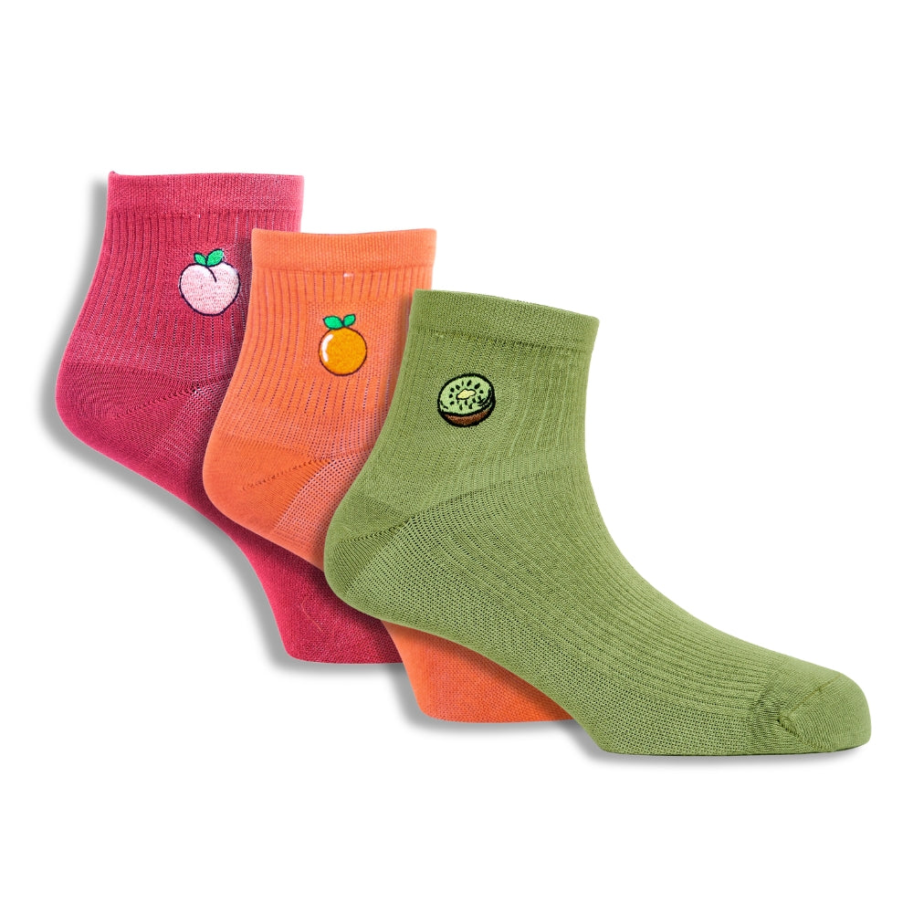 Fruity Toes Sundae Pack of 3 Pairs