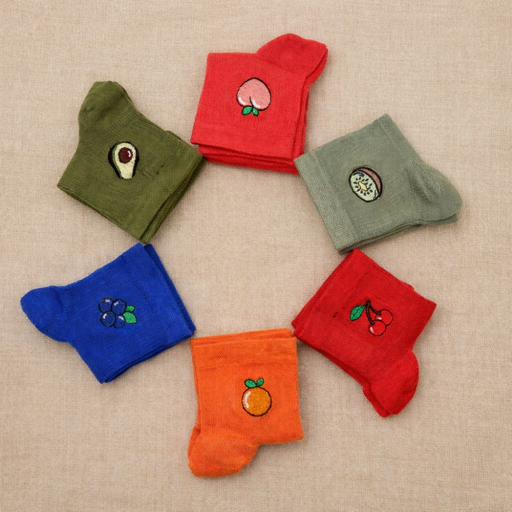 Fruity Toes Collection Pack of 6 Pairs