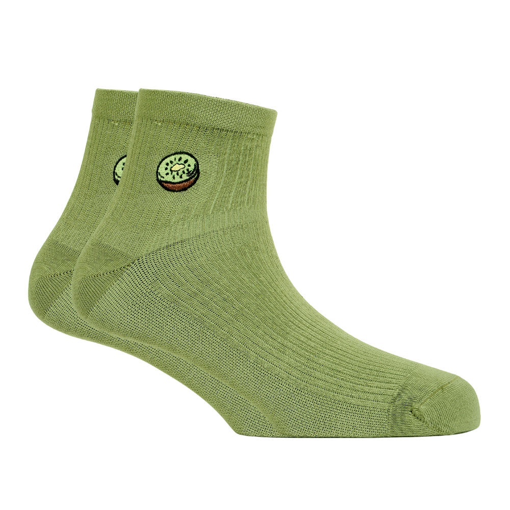 Kiwi Fruit-Inspired Bamboo Socks