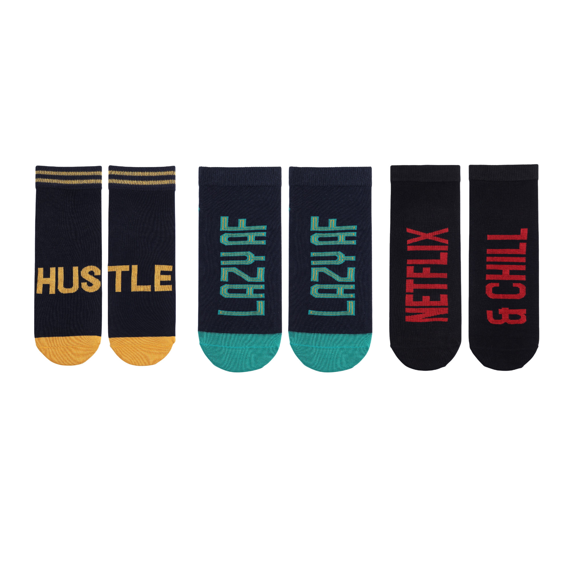 Moody toes Pack of 3 Pairs | Ankle Socks