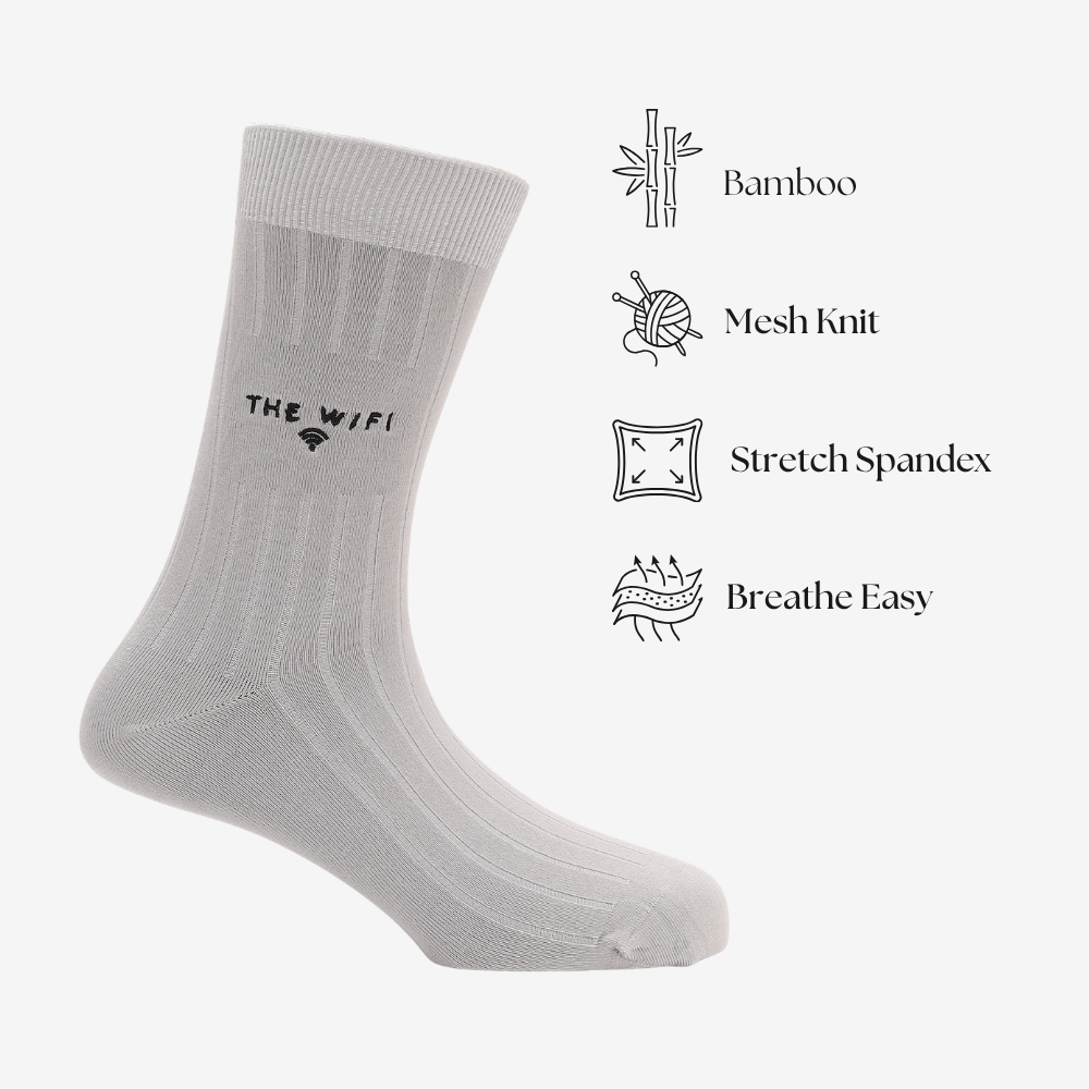 Here for the WiFi | Corporate Crew Socks