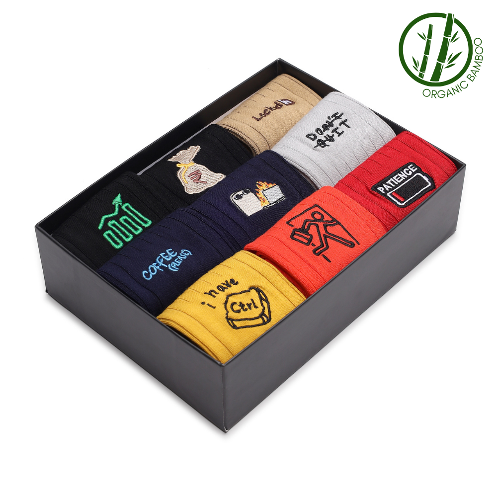 Corporate Toes for All | Box of 9 Formal Socks