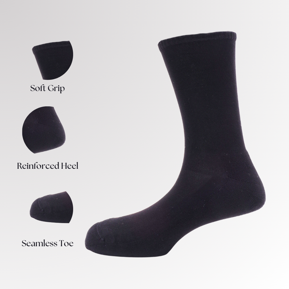 Black | Unisex Comfort Sock
